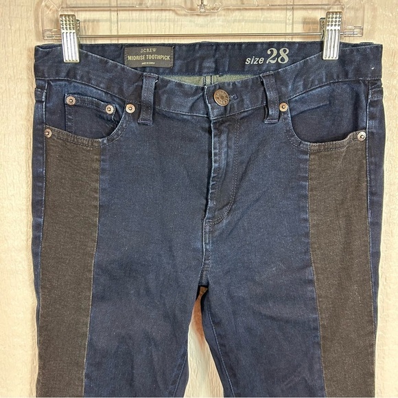 J. Crew Two Tone Denim Blue Jeans Size 28 - Picture 11 of 14